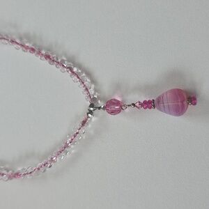 Elegant Pink Beaded Necklace
